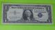 One Dollar Silver Certificate 1957b Blue Seal Circulated R14203912a Small Size Notes photo 1
