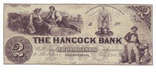 The Hancock Bank $2 - Ellsworth,  Maine photo