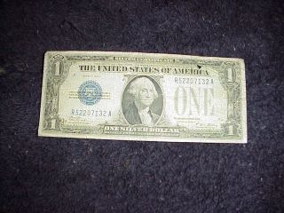 1928a $1 Silver Certificate - Funny Back - Circulated In Fair Good Shape photo