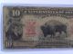 1901 Large Size Bison $10 Us Legal Tender Note Fr 114 Lyons - Roberts Large Size Notes photo 2