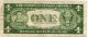 1935d One Dollar Silver Certificate - Diagonal Gutter Fold,  Narrow Blue Seal Paper Money: US photo 1