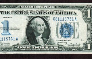 $1 1934 Silver Certificates Funnyback More Currency 4 photo
