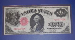1917 $1 Us Note Red Seal Fr.  36 photo