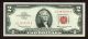 $2 1963 Dollar Red Seal Choice Au More Currency 4 Small Size Notes photo 1