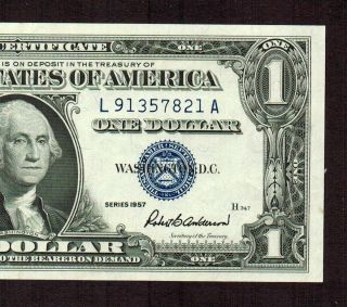 $1 1957 Silver Certificate Choice Au More Currency 4 photo