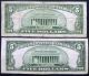 Two 1953a $5 Blue Seal Silver Certificates (e66084948a) Small Size Notes photo 1