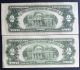 Almost Uncirculated One 1953b $2 & One 1963a $2 United States Note (14) Small Size Notes photo 1