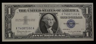 1957 B One Dollar ($1.  00) Silver Certificate Dollar Cu Choice Uncirculated Crisp photo