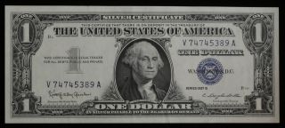 1957 B One Dollar ($1.  00) Silver Certificate Dollar Cu Choice Uncirculated Crisp photo