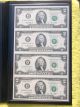 Red And Silver Certificates,  Uncut And Uncirculated $2 ' S And $1 ' S Paper Money: US photo 3