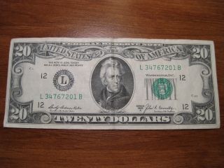 1969 20 Dollar Bill - San Francisco photo