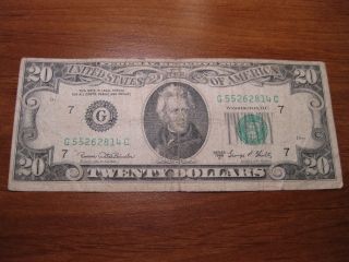 1969 20 Dollar Bill - Chicago photo