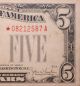 Fr.  1530 $5 1928e Legal Tender Star Note.  Pcgs Very Fine 35ppq Small Size Notes photo 4