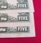 (3) $5 Five Dollar Silver Certificates Series 1934d,  1934c,  1953a Small Size Notes photo 4