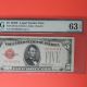 $5 1928 E Legal Tender Note Pmg 63 Epq Fr 1530 Julian/snyder Small Size Notes photo 3