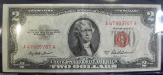 1953 A Red Seal United States Note (510g) photo