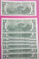 Rare Collectible 8 Uncirculated Sequential / Consecutive $2 Bills Small Size Notes photo 3
