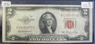 1953 Red Seal United States Note (510c) photo