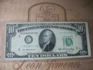 1950a Ten Dollar Federal Reserve Note photo
