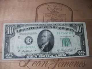 1950a Ten Dollar Federal Reserve Note photo