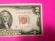 1953 $2 Two Dollar Bill Us Note Red Seal Small Size Notes photo 1