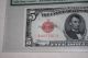 One Each 1928b Legal Tender Note,  S/n D48577907a,  5.  00 Value,  Uncirculated,  Pmg 63 Small Size Notes photo 2
