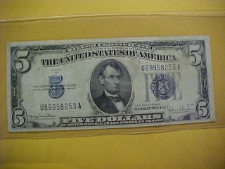 1934 D U.  S.  Silver Certificate 