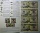 2006 $50 Federal Reserve Uncut Currency Sheet Of 4 Bep Folder Small Size Notes photo 1
