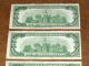 5 X 1950 $100 Frn Chicago Consecutive/ Sequential Small Size Notes photo 6
