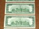 5 X 1950 $100 Frn Chicago Consecutive/ Sequential Small Size Notes photo 7