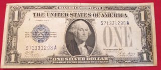 $1 One Dollar 1928a Silver Certificate Funny Back photo