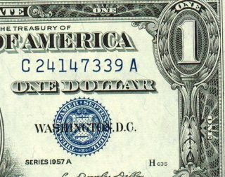 1957a $1 Silver Certificate Choice / Gem Cu More Currency 4 (^x photo