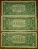 1957 A,  B,  C $1 Star Note Blue Seal Silver Certificates Old Rare U$ Money Fine Small Size Notes photo 1