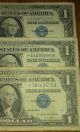 1957 A,  B,  C $1 Star Note Blue Seal Silver Certificates Old Rare U$ Money Fine Small Size Notes photo 2