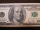 2006 A $100 Us Dollar Radar Bank Note Prefix Kk23544532 C Bill United States Unc Small Size Notes photo 3