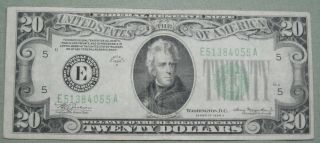 1934 A $20 Dollar Federal Reserve Note Grading Xf Richmond 4055a Pm2 photo