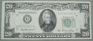 1950 A $20 Dollar Federal Reserve Note Grading Xf Chicago 2497b Pm2 photo