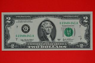 One 2003 A Uncirculated $2.  00 Note photo