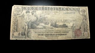 Scarce 1886 $1 Silver Certificate,  Educational Note Signed Bruce/roberts photo