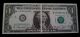 1974 Us Gutter Error 1 Dollar Banknote Paper Money: US photo 2