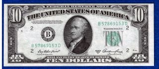 1950 Uncirculated Federal Reserve Ten Dollar Note photo
