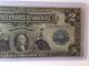 $2 1899 Mini Washington Porthole Average Circ.  Silver Certificate Fr 251 Large Size Notes photo 1