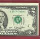 1976 $2.  00 Error - Mis Cut Misalignment - N.  Y.  District Paper Money: US photo 3