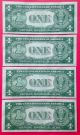 9 $1 One Dollar Bill Blue Seal Silver Certificates 1935 D Wide Consec Triad Pair Small Size Notes photo 2