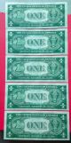9 $1 One Dollar Bill Blue Seal Silver Certificates 1935 D Wide Consec Triad Pair Small Size Notes photo 4