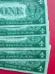 9 $1 One Dollar Bill Blue Seal Silver Certificates 1935 D Wide Consec Triad Pair Small Size Notes photo 5