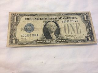 1928 A $1 Dollar One Dollar Silver Certificate Blue Seal Usa Note 