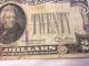 Series Of 1928 $20 Gold Certificate Small Currency Note Small Size Notes photo 2