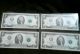 Fancy 2 Dollar Bills (4) Consecutive Serial Numbers.  Uncirculated Series 2009 Small Size Notes photo 1