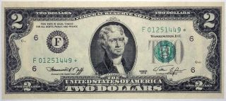 1976 - F Atlanta $2 Star Note F01251449 photo